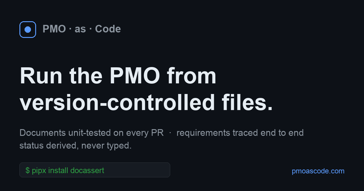 PMO as Code social card
